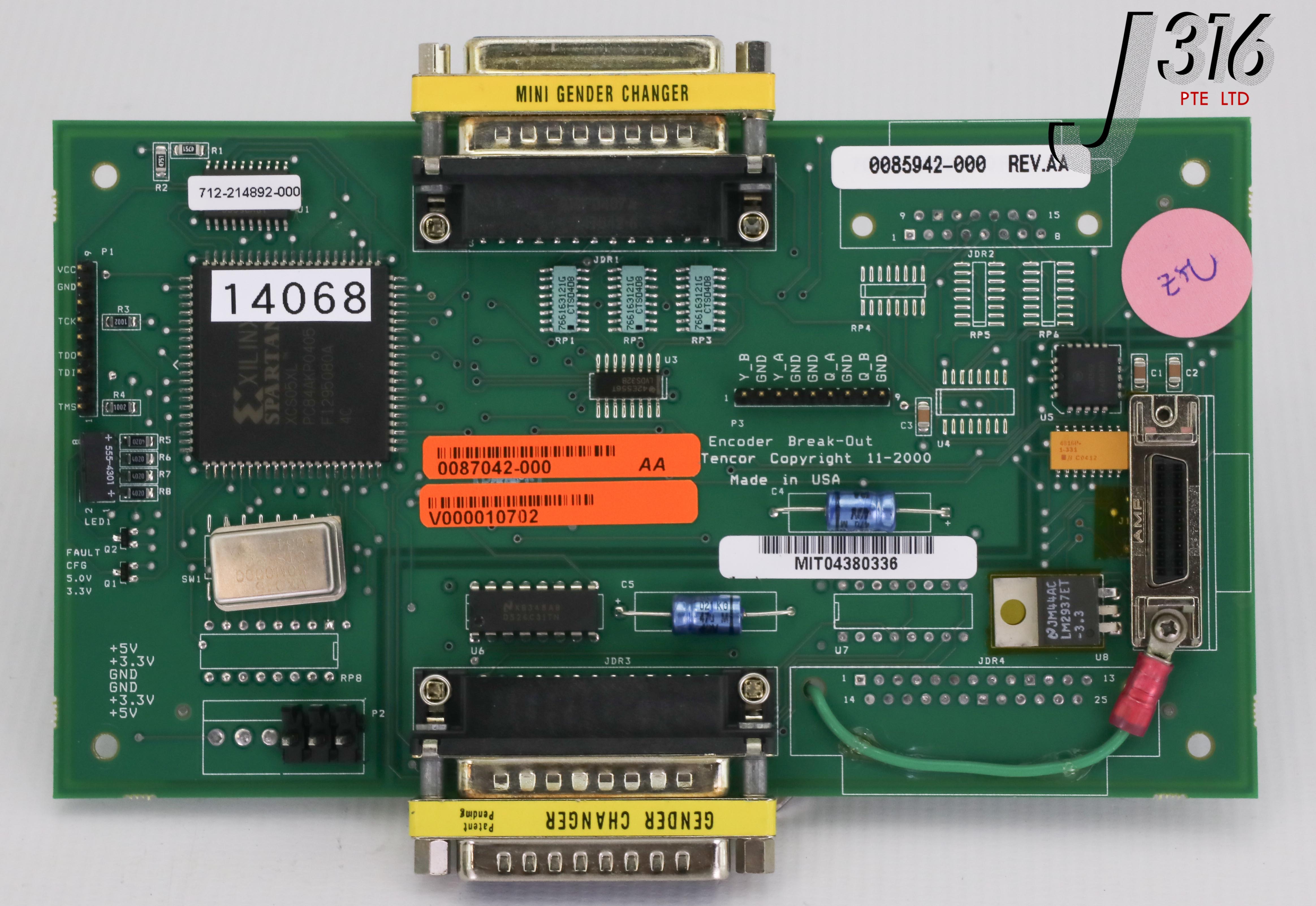 スイッチ 14068 TENCOR PCB, ENCODER BREAK-OUT BOARD, LAM 712-214892-000